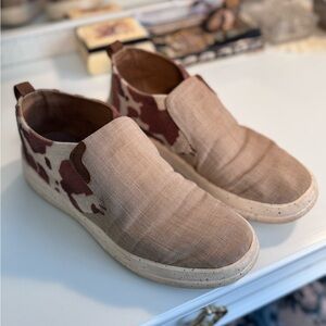 Hey Dude faux cowhide Slip-On Shoes sz 10